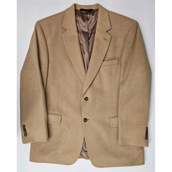 Jos A Bank Men's Camel Hair Blazer Sport Coat Sz 43R - Picture 1 of 16